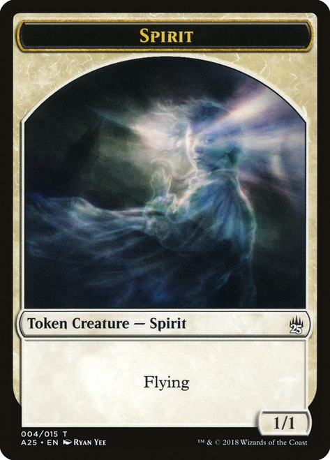{Spirit Token} (White)\nMasters 25\nSingle\nMagic The Gathering