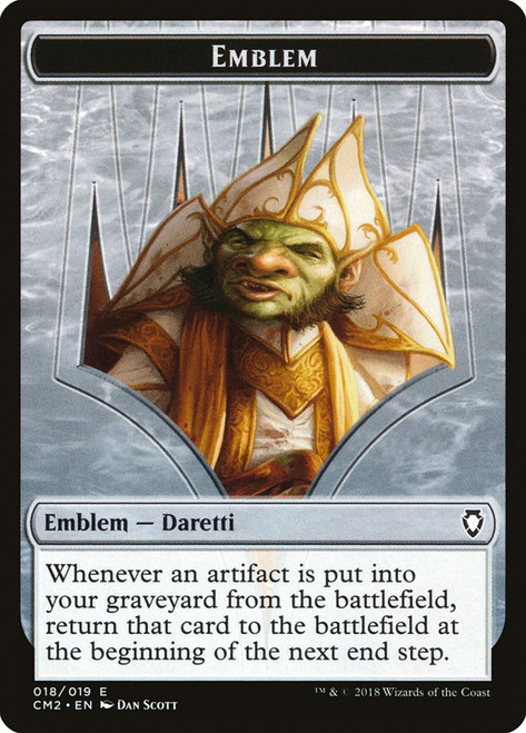 {Daretti Emblem}\nCommander Anthology Volume II\nSingle\nMagic The Gathering