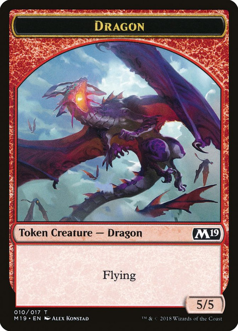 {Dragon Token} (#10)\nCore Set 2019\nSingle\nMagic The Gathering