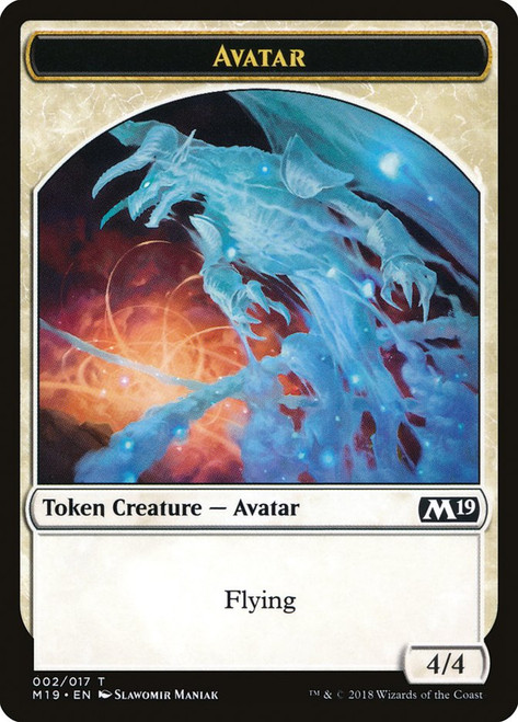 {Avatar Token}\nCore Set 2019\nSingle\nMagic The Gathering