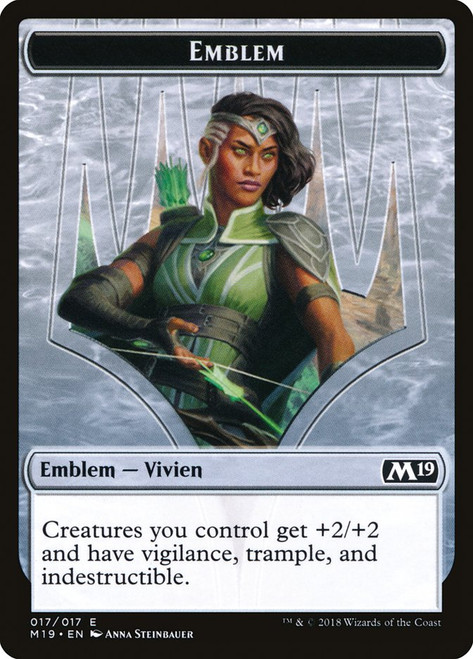 {Vivien Emblem}\nCore Set 2019\nSingle\nMagic The Gathering