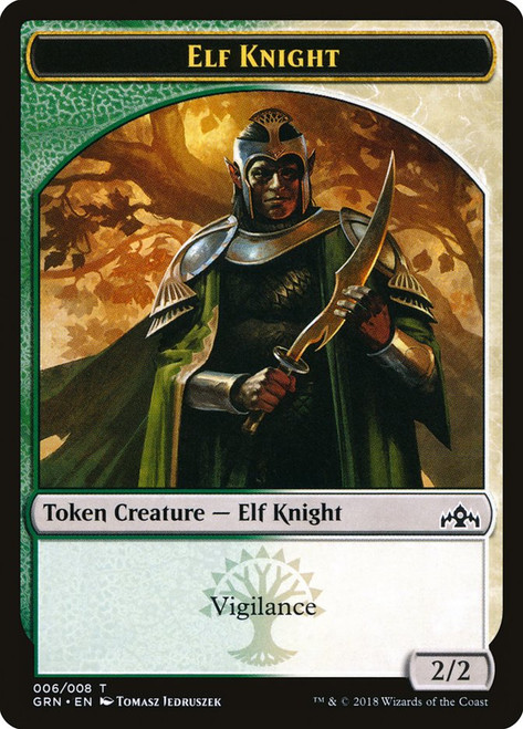 {Elf Knight Token}\nGuilds of Ravnica\nSingle\nMagic The Gathering