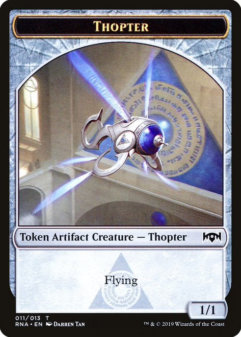 {Thopter Token}\nRavnica Allegiance\nSingle\nMagic The Gathering