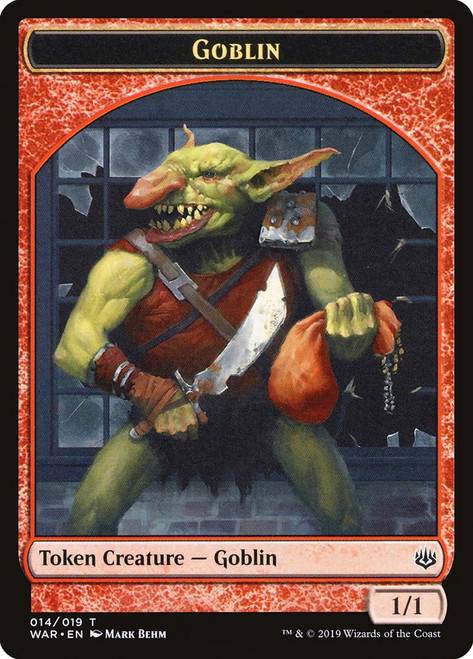 {Goblin Token}\nWar of the Spark\nSingle\nMagic The Gathering