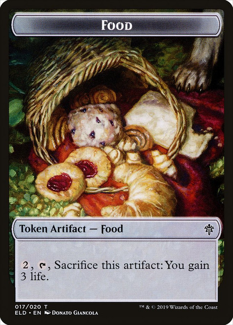 {Food Token} (#17)\nThrone of Eldraine\nSingle\nMagic The Gathering