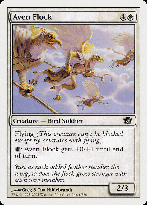 Aven Flock\n8th Edition\nSingle\nMagic The Gathering