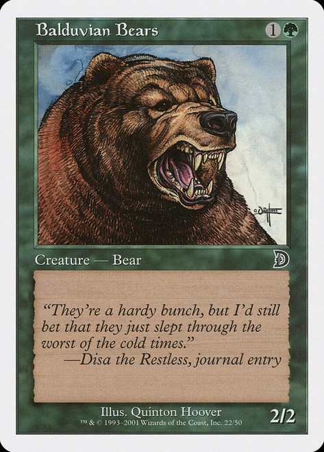 Balduvian Bears\nDeckmasters\nSingle\nMagic The Gathering