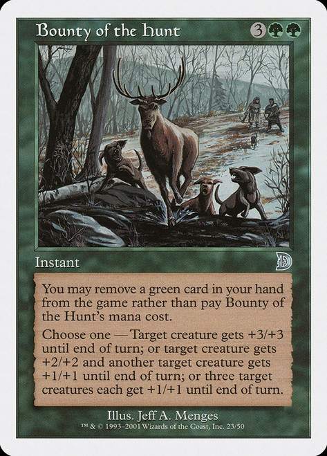 Bounty of the Hunt\nDeckmasters\nSingle\nMagic The Gathering