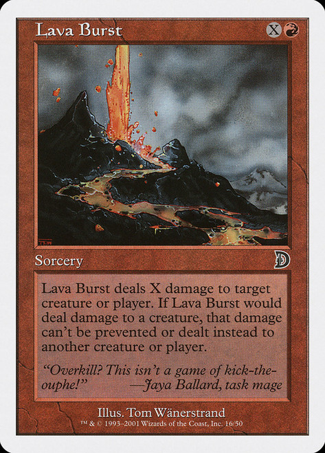 Lava Burst\nDeckmasters\nSingle\nMagic The Gathering