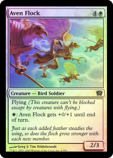 Aven Flock\n9th Edition\nSingle\nMagic The Gathering