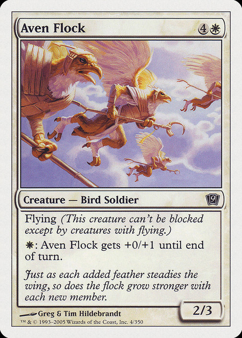 Aven Flock\n9th Edition\nSingle\nMagic The Gathering