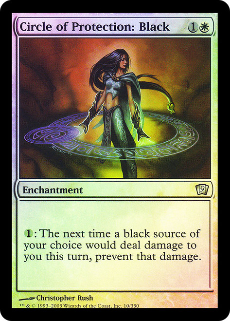 Circle of Protection: Black\n9th Edition\nSingle\nMagic The Gathering