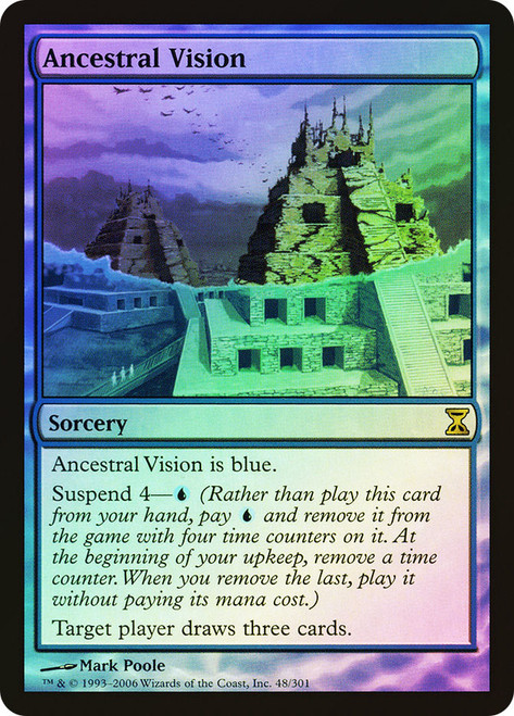 MTG ANCESTRAL VISION FOIL JP 祖先の幻視 PSA10 MTG: Magic The Gathering/Time Spiral Remastered]【JP