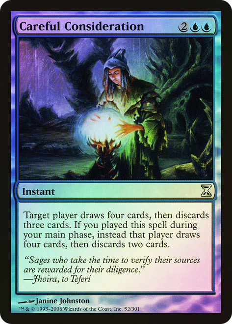 Careful Consideration\nTime Spiral\nSingle\nMagic The Gathering