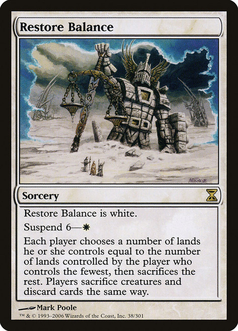 Restore Balance\nTime Spiral\nSingle\nMagic The Gathering