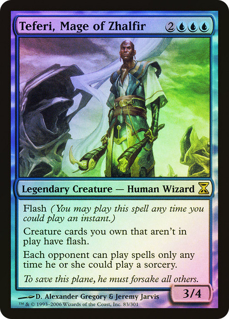 Teferi, Mage of Zhalfir\nTime Spiral\nSingle\nMagic The Gathering