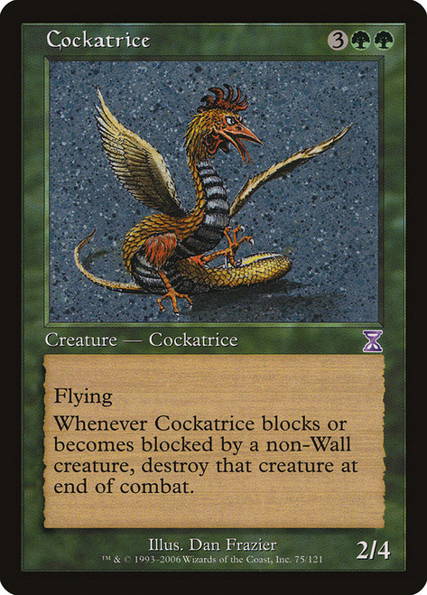 Cockatrice\nTime Spiral - Timeshifted\nSingle\nMagic The Gathering