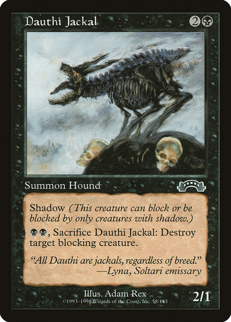 Dauthi Jackal\nExodus\nSingle\nMagic The Gathering