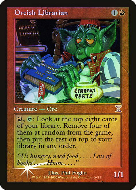 Orcish Librarian\nTime Spiral - Timeshifted\nSingle\nMagic The Gathering