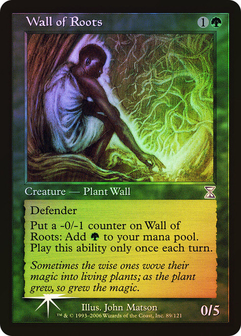Wall of Roots\nTime Spiral - Timeshifted\nSingle\nMagic The Gathering
