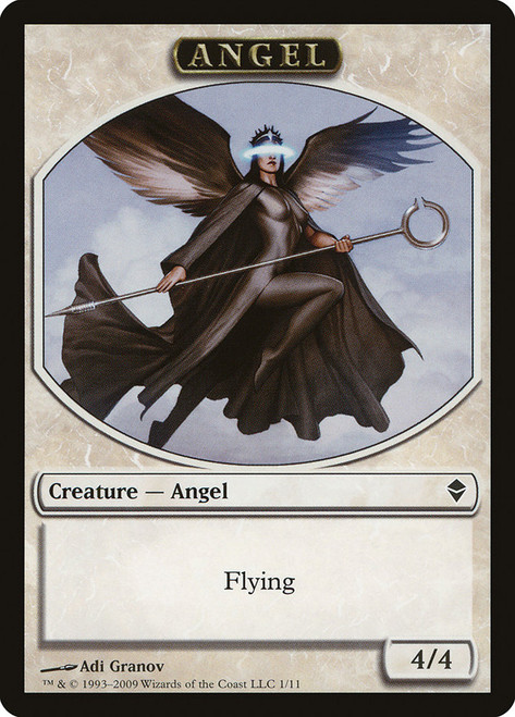 {Angel Token}\nZendikar\nSingle\nMagic The Gathering
