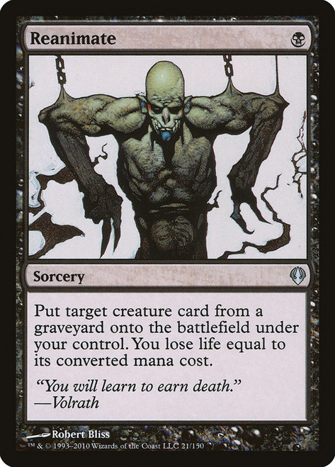 Reanimate\nArchenemy: 2010 Edition\nSingle\nMagic The Gathering
