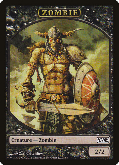 {Zombie Token}\nMagic 2012 Core Set\nSingle\nMagic The Gathering