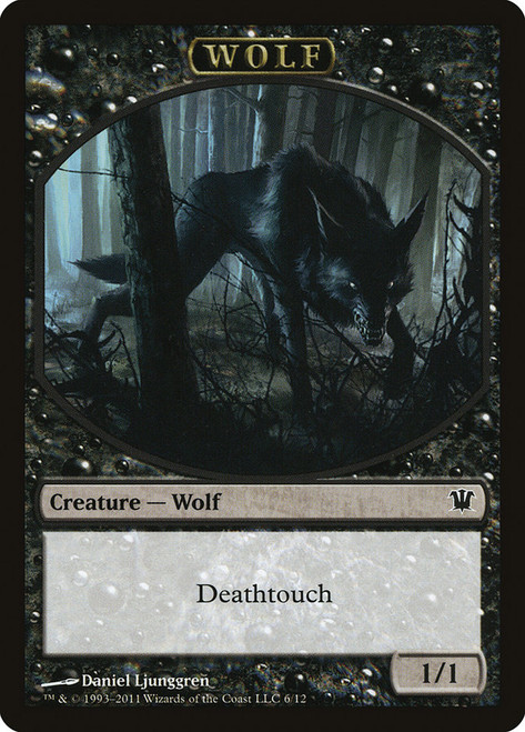{Wolf Token} (Black)\nInnistrad\nSingle\nMagic The Gathering