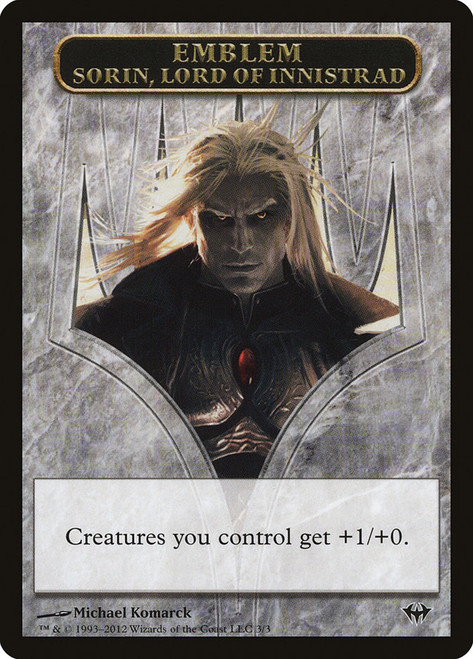 {Sorin Emblem}\nDark Ascension\nSingle\nMagic The Gathering