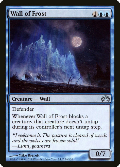 Wall of Frost\nPlanechase: 2012 Edition\nSingle\nMagic The Gathering