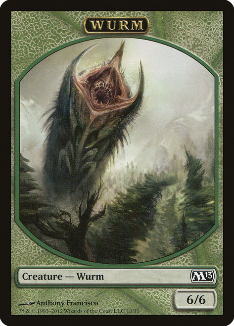 {Wurm Token}\nMagic 2013 Core Set\nSingle\nMagic The Gathering