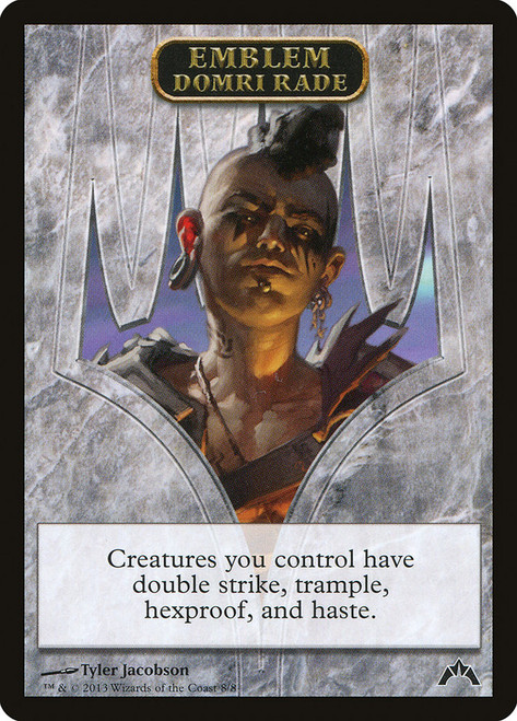 {Domri Emblem}\nGatecrash\nSingle\nMagic The Gathering