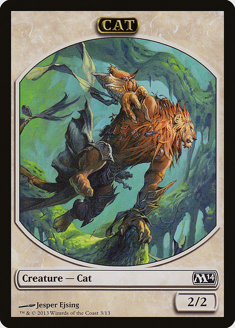 {Cat Token}\nMagic 2014 Core Set\nSingle\nMagic The Gathering