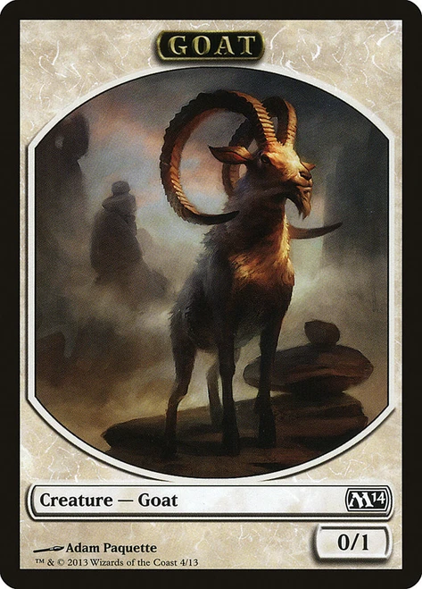 {Goat Token}\nMagic 2014 Core Set\nSingle\nMagic The Gathering