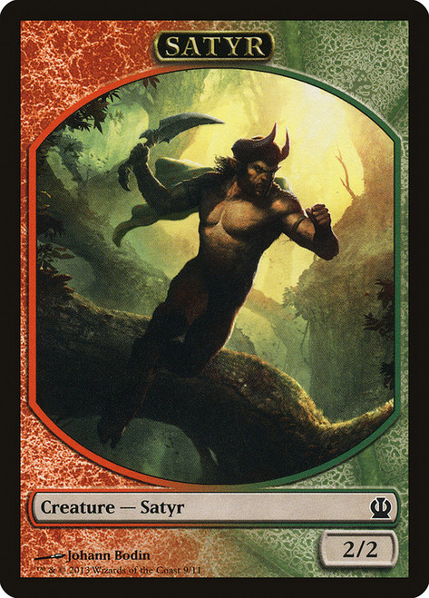 {Satyr Token}\nTheros\nSingle\nMagic The Gathering