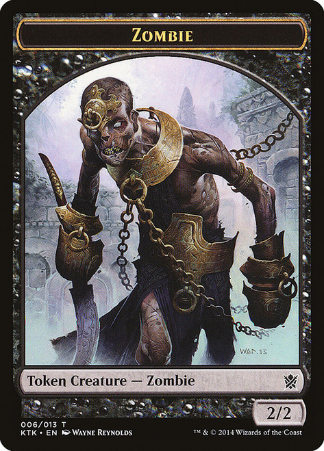 {Zombie Token}\nKhans of Tarkir\nSingle\nMagic The Gathering