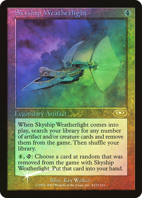 Skyship Weatherlight (Alternate Art)\nPlaneshift\nSingle\nMagic The Gathering
