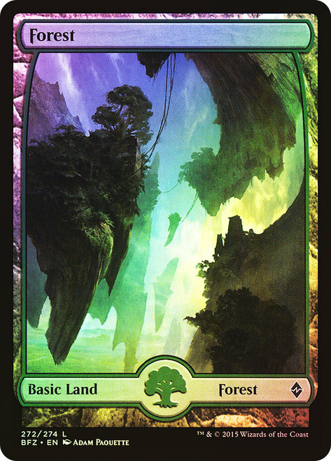 Forest (#272) (Full Art)\nBattle for Zendikar\nSingle\nMagic The Gathering