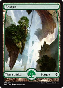 Forest (#272) (Full Art)
Battle for Zendikar - Spanish
Single
Magic The Gathering