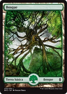Forest (#273) (Full Art)
Battle for Zendikar - Spanish
Single
Magic The Gathering
