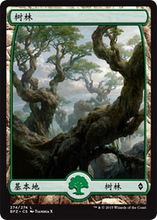 Forest (#274) (Full Art)
Battle for Zendikar - Chinese Simplified
Single
Magic The Gathering