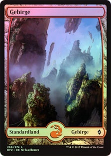 Mountain (#266) (Full Art)
Battle for Zendikar (Foil) - German
Single
Magic The Gathering