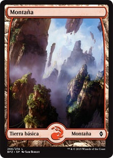 Mountain (#266) (Full Art)
Battle for Zendikar - Spanish
Single
Magic The Gathering
