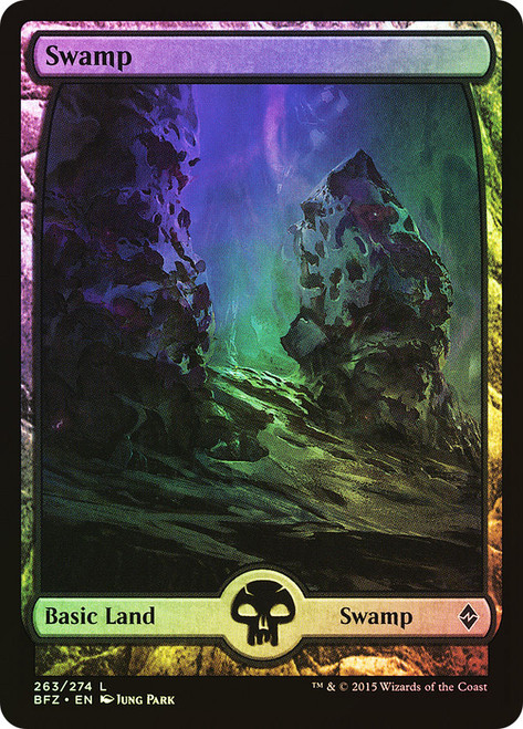 Swamp (#263) (Full Art)\nBattle for Zendikar\nSingle\nMagic The Gathering