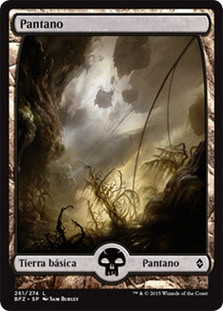 Swamp (#261) (Full Art)
Battle for Zendikar - Spanish
Single
Magic The Gathering