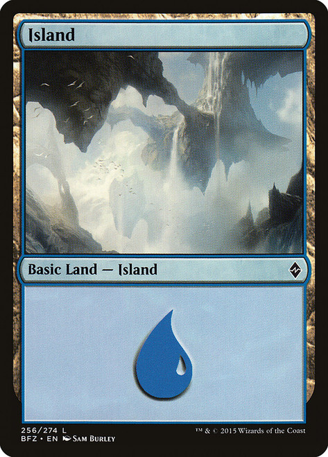 Island (#256) (Regular Art)\nBattle for Zendikar\nSingle\nMagic The Gathering