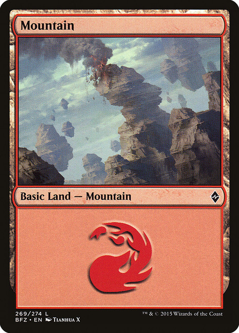 Mountain (#269) (Regular Art)\nBattle for Zendikar\nSingle\nMagic The Gathering