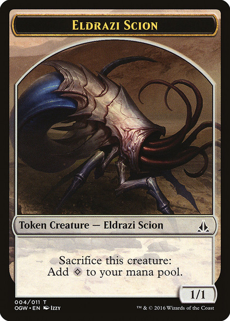 {Eldrazi Scion Token} (#4)\nOath of the Gatewatch\nSingle\nMagic The Gathering