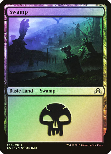 Swamp (#290)\nShadows over Innistrad\nSingle\nMagic The Gathering