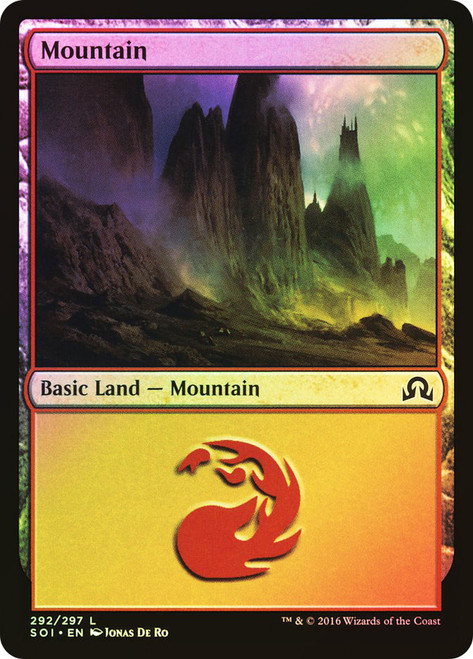 Mountain (#292)\nShadows over Innistrad\nSingle\nMagic The Gathering